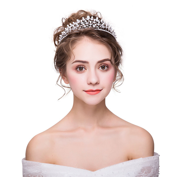 Pearls and Crystal Tiara for Wedding