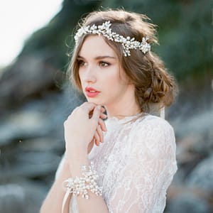 Bridal Hairvine made with soft pearls and rhinestones